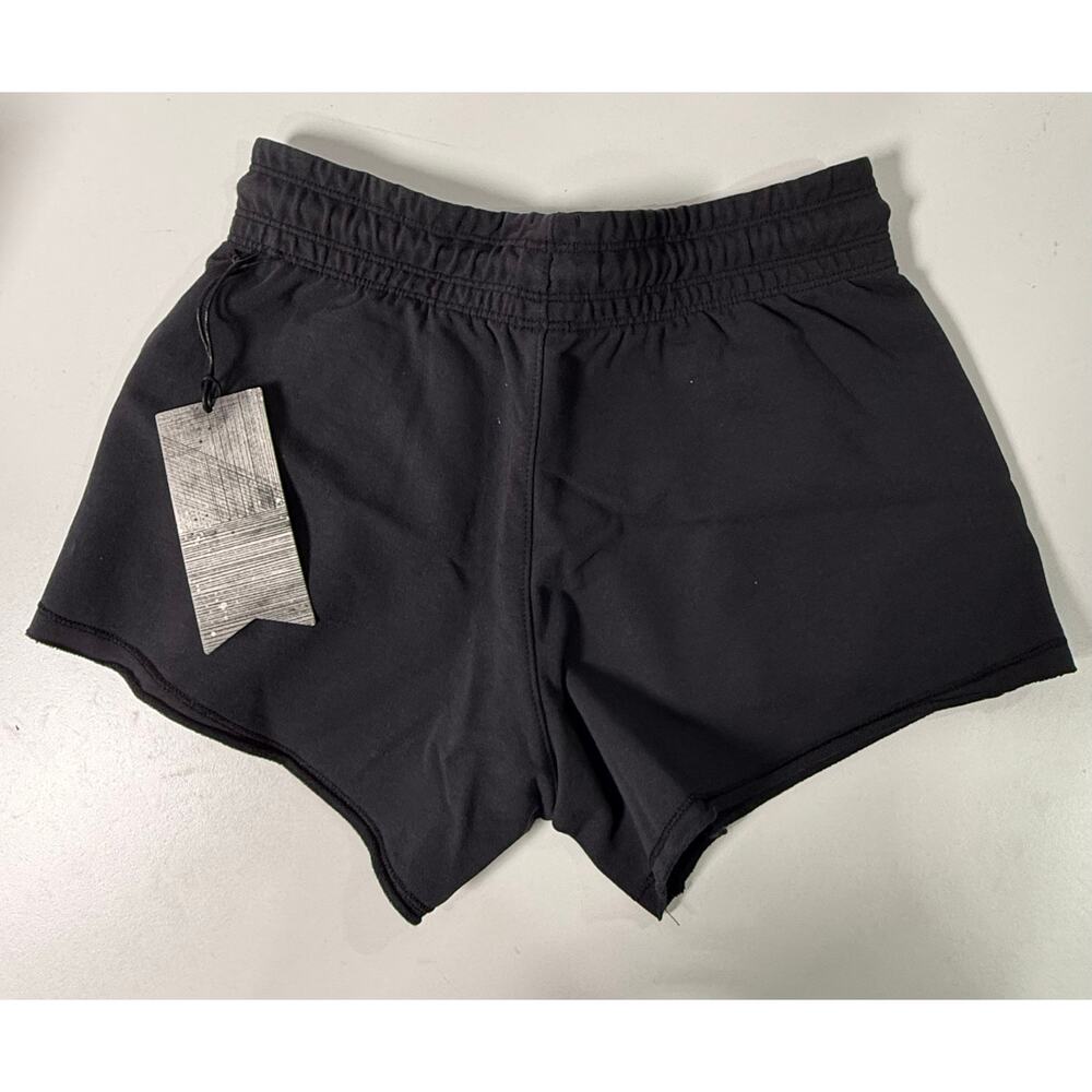 Women’s Black Drawstring Athletic Shorts - Picture 3 of 4